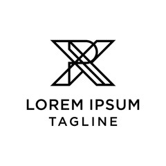 Fototapeta premium initial letter logo XR, RX logo template 