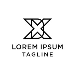 initial letter logo XD, DX logo template