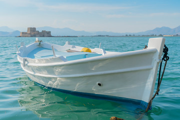 Naklejka na ściany i meble Traditional style Mediterranean small boat