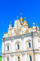 Fototapeta na wymiar Dormition Cathedral on a territory of Kiev Pechersk Lavra