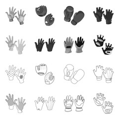 Vector design of silhouette and safety sign. Collection of silhouette and comfort stock symbol for web.