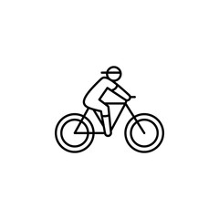 Fototapeta na wymiar Bicycle, sport icon. Element of world cancer day icon