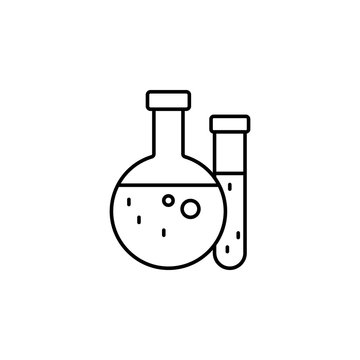 Flask icon. Element of world cancer day icon