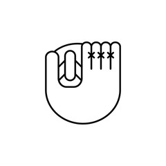 Baseball glove icon. Element of american sport icon