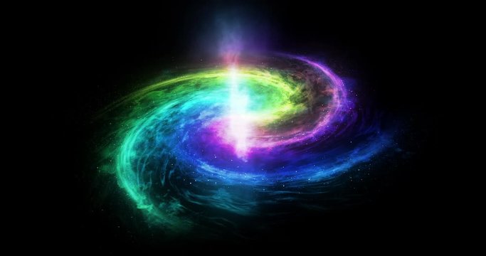4k Equality and peace galaxy concept. Rainbow color galaxy. LGBT world concept.