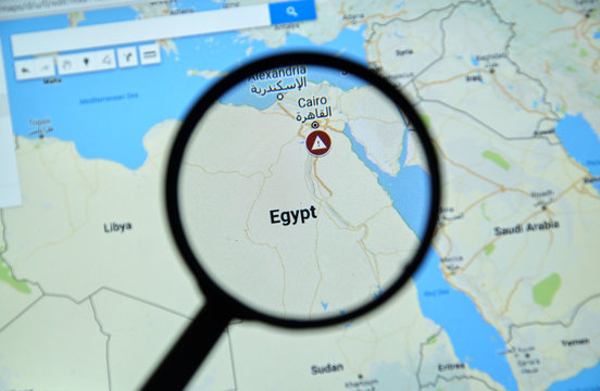 Egypt and Cairo on Google Maps