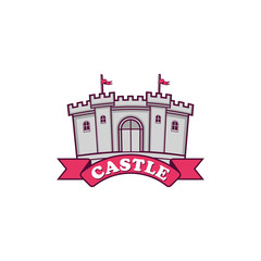 Castle logo design inspiration. Vector of castle