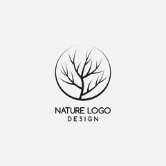 tree logo template - vector