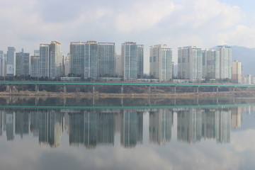 Fototapeta na wymiar Seoul, South Korea, building