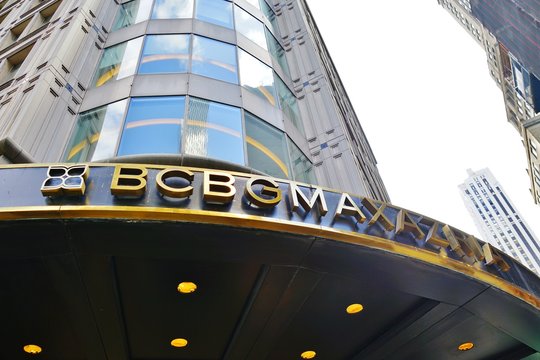 NEW YORK CITY, NY -4 OCT 2019- View of a BCBG MaxAzria clothing store on Fifth Avenue in New York, USA.