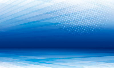 Blue theme perspective modern geometric abstract background.