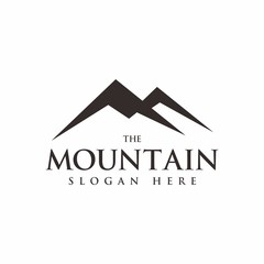 Mountain logo design template vector illustration