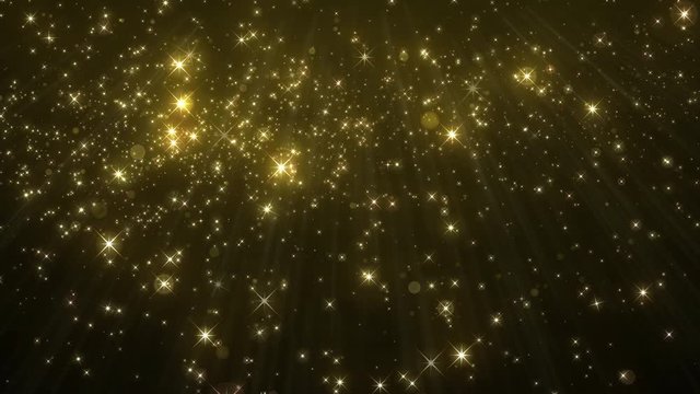 キラキラと綺麗に舞い散るファンタスティックな星　ループ　合成サンプル：https://youtu.be/o3ONLisZbm4