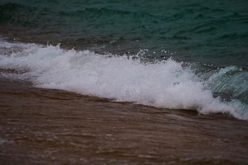 small waves Lake Baikal. Russia.