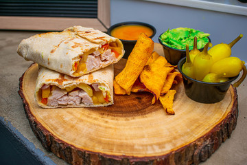 delicious chicken wrap