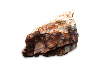 Natural stone isolated on a white background.