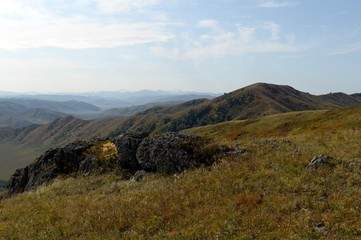 Obraz premium Foothills of the Altai Mountains. Western Siberia. Russia