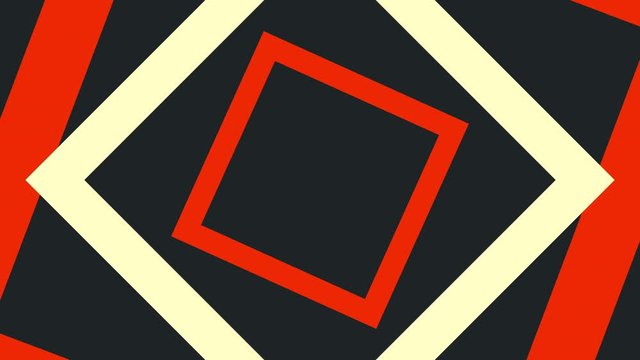 Abstract Colorful Fancy Squars Tunnel Geometry Loop Background 4K