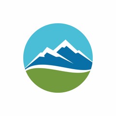 Mountain logo design template vector illustration