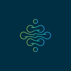 creative abstract symbol logo design template