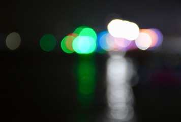 lights on a background of lights