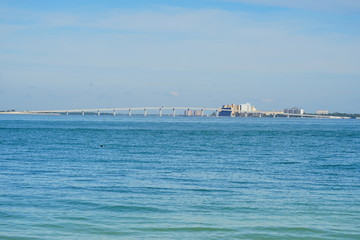 Clear water of Sanibel island in Florida, USA	