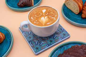 coffee and croissant