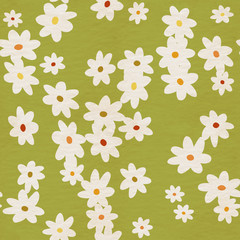 simple flowers patter, seamless background