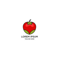 Tomato Logo Icon Design Template Vector Illustration