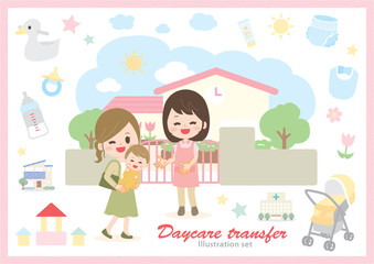 take a child to and from the kindergarten