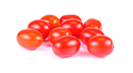 fresh cherry tomato isolated on white background