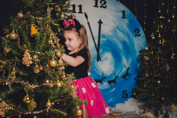 new year girl baby mouse happy