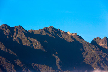 Destination scenic at top of Mount Fansipan Sapa Vietnam Asia aka Roof of Indochina