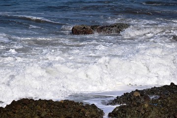 庄内海岸の荒波