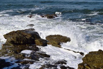 庄内海岸の荒波