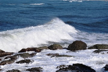 庄内海岸の荒波
