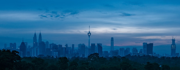 Kuala Lumpur, Malaysia in Blue hour