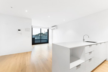 Empty and unfurnished brand new apartment