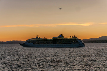 Coucher de soleil sur la presqu’île du Cap Ferrat