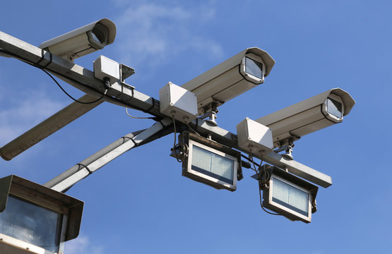 cams of autovelox system with special lights