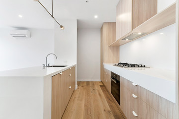 Empty and unfurnished brand new apartment