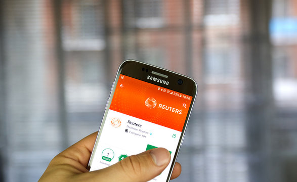Reuters app on android phone.
