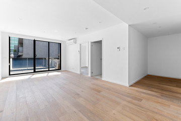 Empty and unfurnished brand new apartment