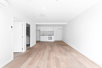 Empty and unfurnished brand new apartment