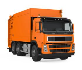 Garbage Truck Isolated