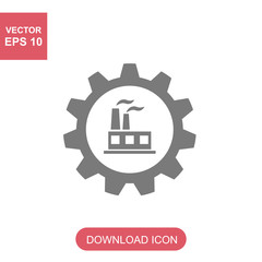 Factory Icon Vector Illustration