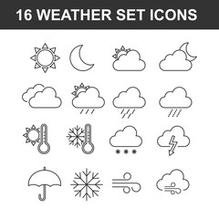 Weather icon set