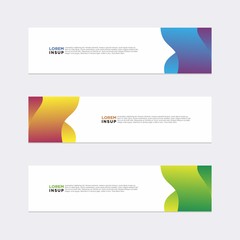 Fototapeta premium Modern vector banner web background abstract design template