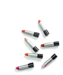 Set of colorful lipsticks