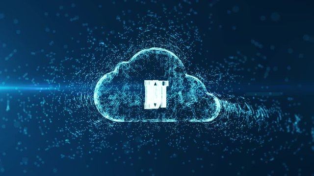 Abstract hi speed internet of internet of things IOT  big data cloud computing .